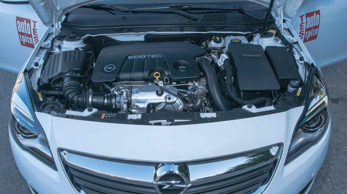 Ο ισχυρός 1.600άρης diesel κινητήρας με 136 ίππους κρύβεται κάτω από το καπό του Opel Insignia.