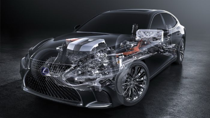 Το Lexus LS 500h διαθέτει το υβριδικό σύστημα Multi Stage Hybrid System, το οποίο υπόσχεται μεγαλύτερη οικονομία καυσίμου, χαμηλότερες εκπομπές CO2, αλλά και αμεσότερη απόκριση του γκαζιού.