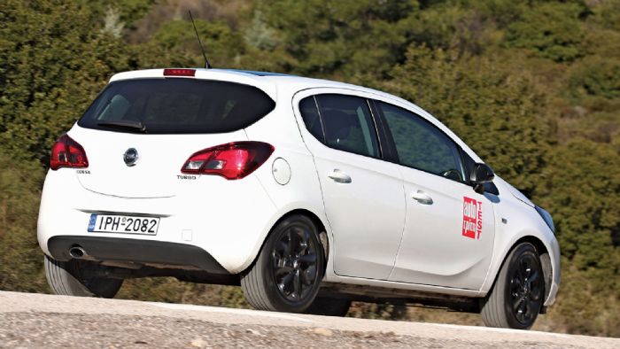 Το Opel Corsa συνδυάζει σταθερότητα στον ανοιχτό δρόμο και καλό κράτημα στις στροφές.

