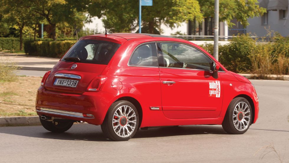 Σταθερό στις ευθείες και ουδέτερο στις στροφές είναι το Fiat 500, που έχει ευχάριστη συμπεριφορά.