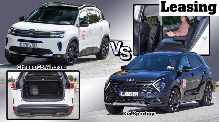Ευρύχωρα οικογενειακά SUV στα ίδια λεφτά: Citroen C5 Aircross ή Kia Sportage;