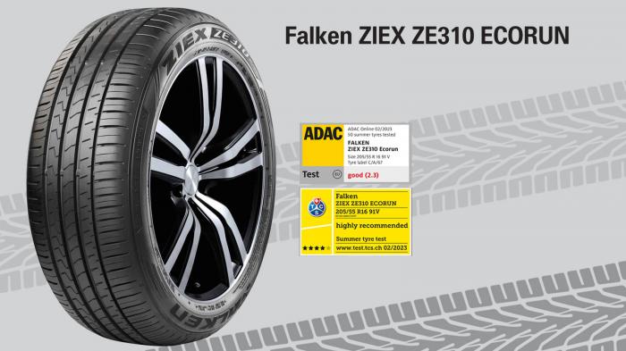 Falken ZIEX ZE310 ECORUN: Στο Top 4 του Test ελαστικών