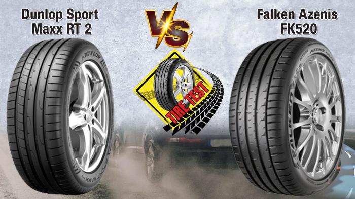 Test  : Dunlop Sport Maxx RT 2 Vs Falken Azenis FK520