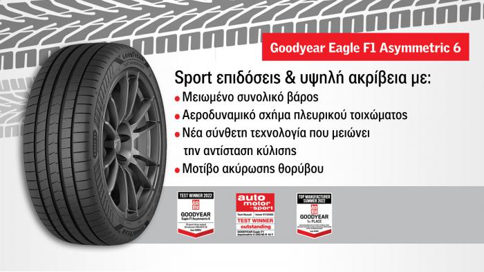 Goodyear Eagle F1 Asymmetric 6! Ready for anything