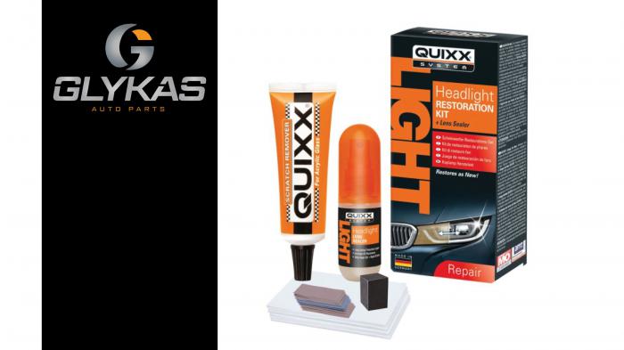 Glykas AutoParts: Σετ αποκατάστασης προβολέων από την QUIXX SYSTEM Glykas AutoParts: Σετ αποκατάστασης προβολέων από την QUIXX SYSTEM