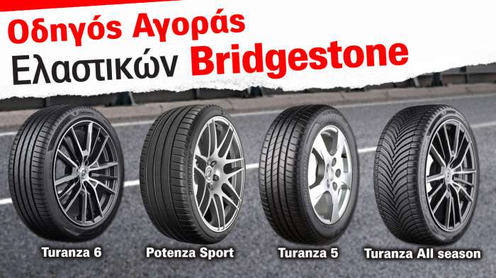 Οδηγός αγοράς καινούργιων ελαστικών - Bridgestone