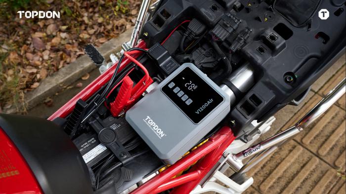 TOPDON V1200Air: Φορητός εκκινητής μπαταρίας και αεροσυμπιεστής TOPDON V1200Air: Φορητός εκκινητής μπαταρίας και αεροσυμπιεστής