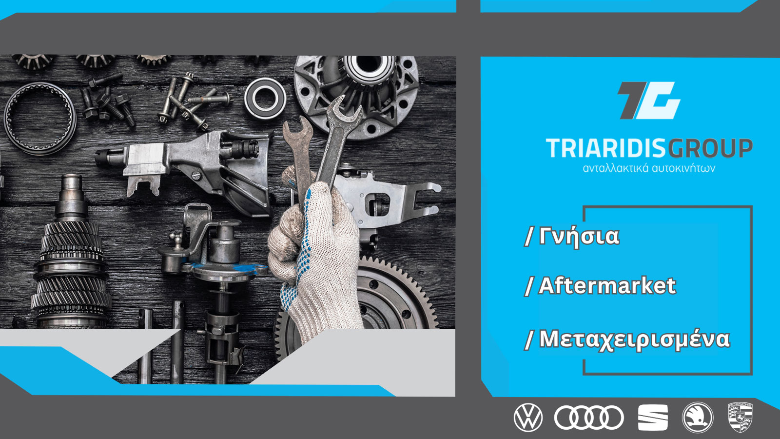 TRIARIDIS GROUP ανταλλακτικά αυτοκίνητων με εξειδίκευσή VW-AUDI-SKODA-SEAT