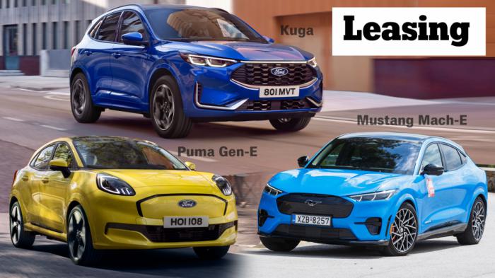 Ford  leasing: 3 hot , Ford Puma Gen-E, Kuga, Mustang Mach-E