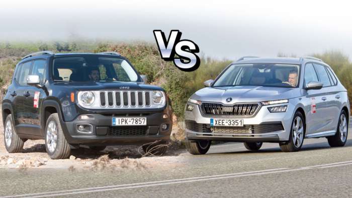 Συγκριτικό μεταχειρισμένων: Jeep Renegade diesel VS Skoda Kamiq CNG 