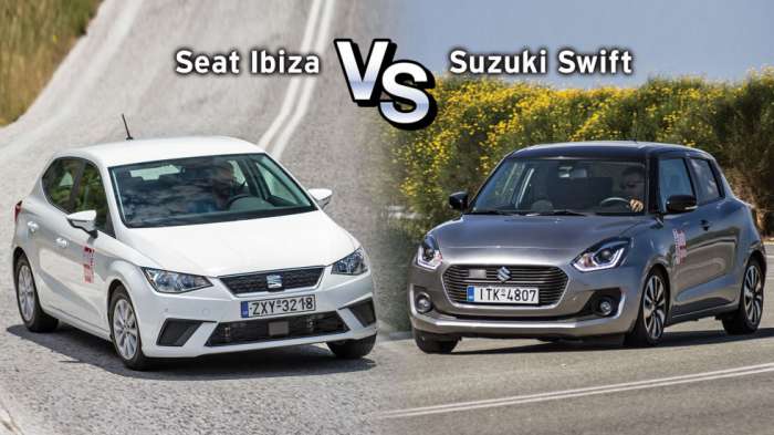 Συγκριτικό μεταχειρισμένων: Seat Ibiza VS Suzuki Swift 