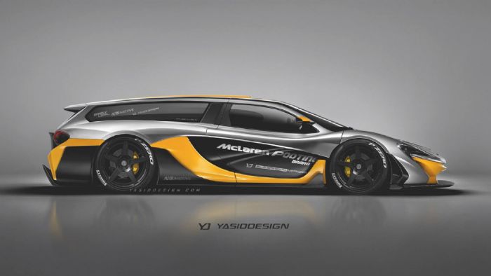 Η McLaren P1 GTR είναι ίσως το πιο εντυπωσιακό από τα τέσσερα μοντέλα με την αντίθεση μαύρου με κίτρινο να τραβάει τα βλέμματα.