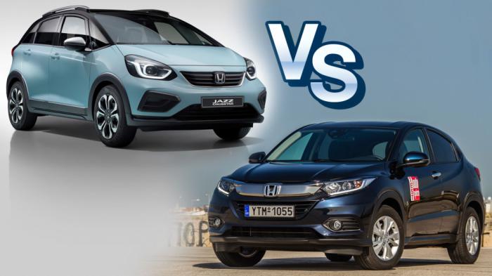 Honda Jazz Crosstar Hybrid Vs Honda HR-V 