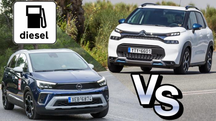 Citroen C3 Aircross Vs Opel Crossland 