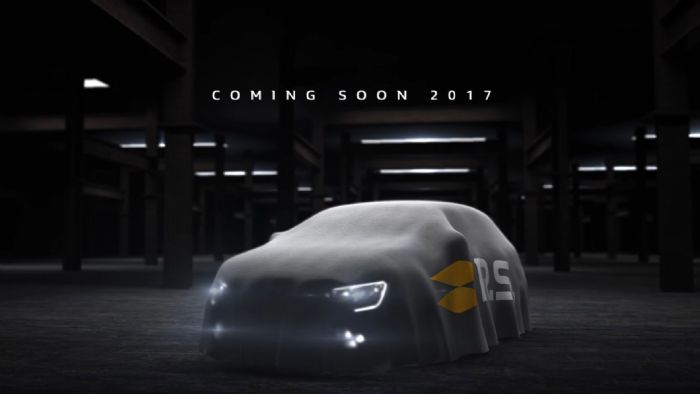 Αυτή είναι η νέα teaser εικόνα του επερχόμενου Renault Megane RS, το οποίο δεν αποκλείεται να δούμε το Σεπτέμβριο στην Έκθεση της Φρανκφούρτης.