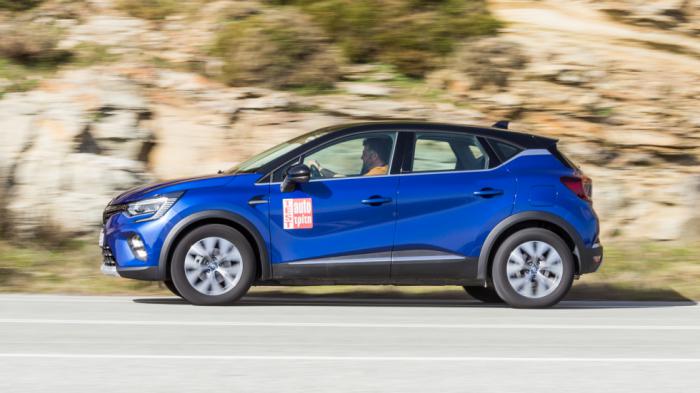 Το Renault Captur PHEV είναι πιο σφιχτό και παρά την πίσω ανάρτηση πολλαπλών συνδέσμων, οι κακοτεχνίες δεν λειαίνονται ανάλογα των συμβατικών εκδόσεων, ειδικά στις χαμηλές ταχύτητες.