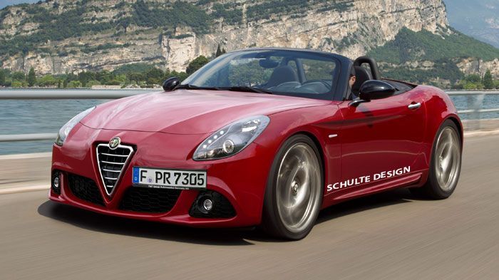 Η νέα Alfa Romeo Spider θα διαθέτει αρκετά ρετρό στοιχεία, αλλά και ακμές στο αμάξωμα που θα τονίζουν το δυναμικό προφίλ της (κατασκοπευτική, ηλεκτρονικά επεξεργασμένη εικόνα).