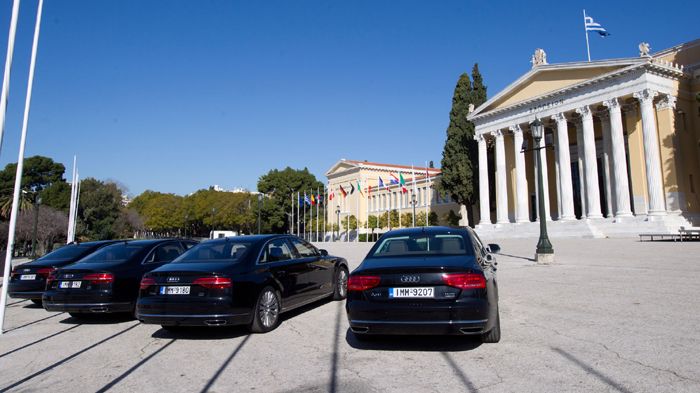 Στο Ζάππειο έγινε εκδήλωση για τους δημοσιογράφους του Ειδικού Τύπου, στο πλαίσιο της χορηγίας της Ελληνικής Προεδρίας από την Kosmocar–Audi και την Audi Financial Services.