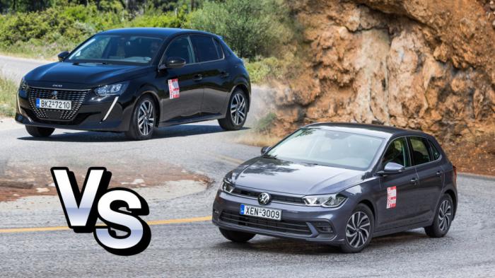 VW Polo TGI Vs Peugeot 208 diesel: Μάχη μικρών και οικονομικών   