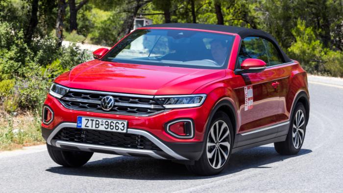 Στα ατού του T-Roc Cabriolet είναι πως ακόμα και σε υψηλές ταχύτητες η οροφή ούσα κλειστή δεν «μπαλονιάζει» δείχνοντας πως έπιασε τόπο η σκέψη των τεχνικών να προσθέσουν ειδικές μπάρες υποστήριξης που