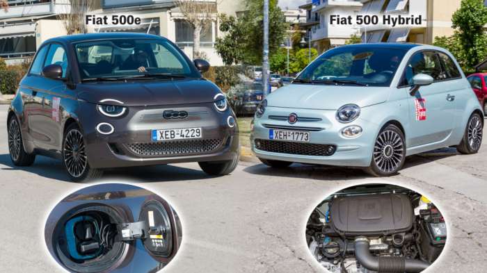 Fiat 500 Hybrid ή ηλεκτρικό Fiat 500e; 