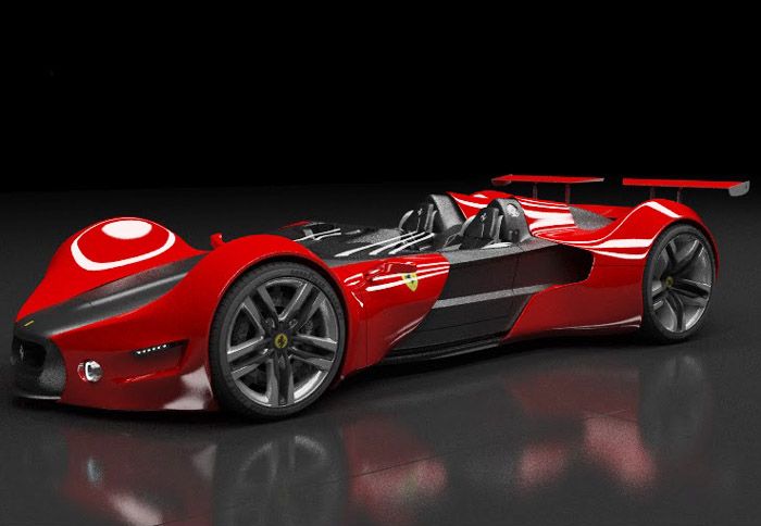 Η Ferrari Celeritas Barchetta Concept είναι δουλειά του σπουδαστή Aldo Schurmann.