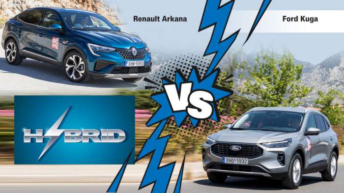 Ford Kuga ή Renault Arkana: Συγκριτικό σε δύο υβριδικά οικογενειακά SUV 