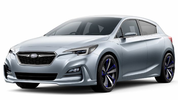 Το Subaru XV Concept φαίνεται πως αντλεί αρκετά στοιχεία από το περσινό Impreza 5-Door Concept (φωτό).