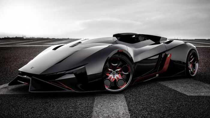 H Lamborghini Diamante concept έχει εμπνευστεί από μια σχεδιαστική γλώσσα επιθετικών γραμμών, που συνδυάζουν τη «δυναμικότητα ενός θυμωμένου ταύρου και την κοφτερή όψη ενός διαμαντιού».