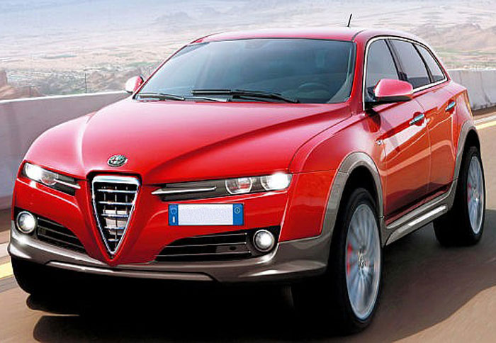 Ψηφιακά επεξεργασμένη φωτογραφία του SUV της Alfa Romeo 