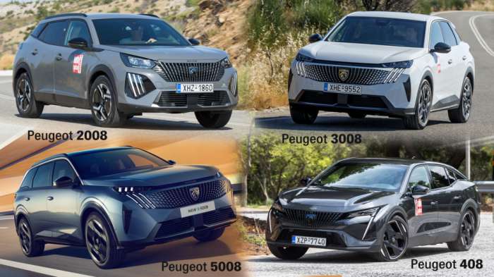 Tο καρέ των SUV της Peugeot: 2008, 3008, 5008 & 408 