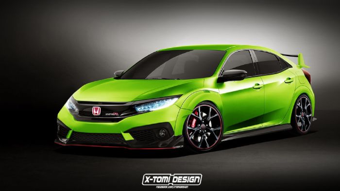 Το νέο Honda Civic Type R (ψηφιακά επεξεργασμένη εικόνα) αναμένεται να κάνει το εμπορικό του ντεμπούτο το Σεπτέμβριο του 2017. Τι λένε οι πρώτες πληροφορίες για τα τεχνικά του χαρακτηριστικά;