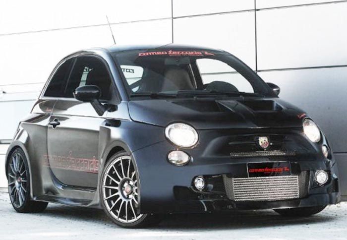 Το Romeo Ferraris Fiat 500 Abarth Stradale είναι ένα αγωνιστικό όχημα με άδεια να κυκλοφορεί στους δρόμους.