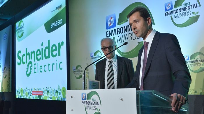 Η Schneider Electric Ελλάδος βραβεύτηκε στην κατηγορία Energy Mastering - Energy Efficiency Process.