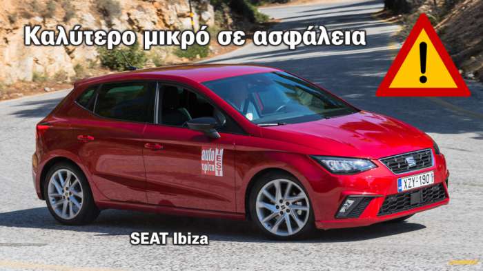 To SEAT Ibiza με 150 PS είναι το Νο.1 μικρό σε ενεργητική ασφάλεια 