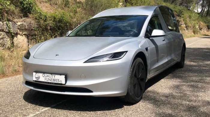 Tesla Model 3 Highland τώρα και σε... νεκροφόρα 