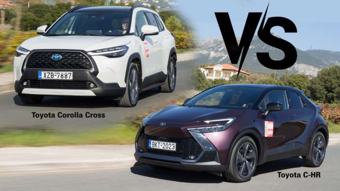 Ποιο Toyota οικογενειακό SUV: C-HR ή Corolla Cross; 