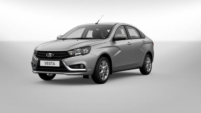 Το Lada Vesta Sedan όπως κυκλοφορεί σήμερα.