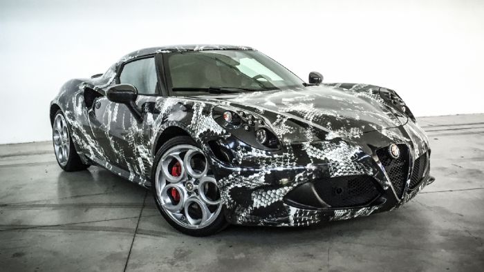 Η Garage Italia Customs έντυσε την Alfa Romeo 4C με ένα «κοστούμι» βινυλίου και της έδωσε το όνομα «Deadly Snake».