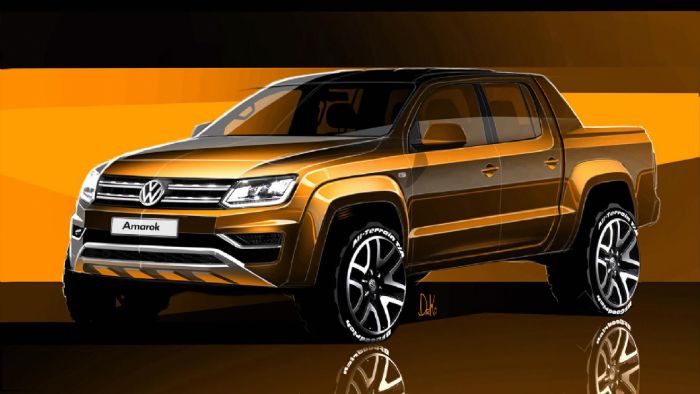 Η VW μας δίνει μια πρόγευση για το ανανεωμένο Amarok, το οποίο θα παρουσιαστεί σε λίγες ημέρες και θα αρχίσει την εμπορική του «καριέρα» στο δεύτερο μισό του έτους.