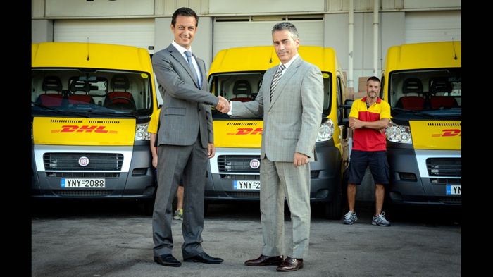 H Fiat Professional παρέδωσε τα πρώτα 15 Ducato Van στην DHL Express, στο πλαίσιο μιας παραγγελίας που θα ολοκληρωθεί στις αρχές του 2014.