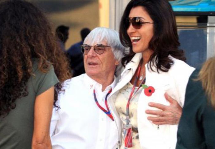 O Bernie Ecclestone με τη νέα του σύζυγο.