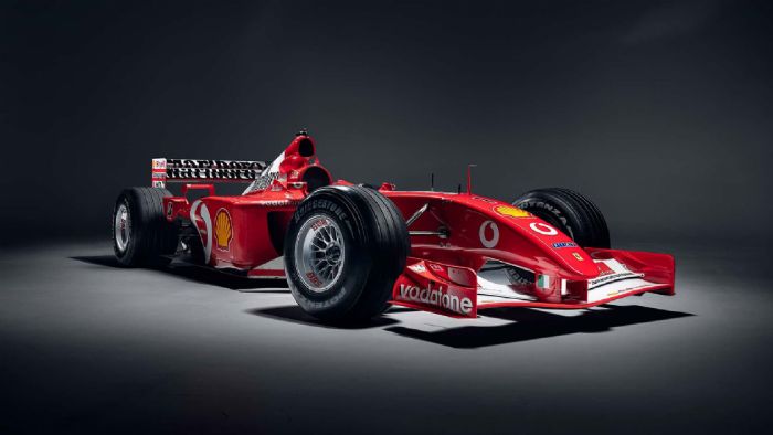 Η Ferrari F2001B του Michael Schumacher βγαίνει στο σφυρί σύντομα.