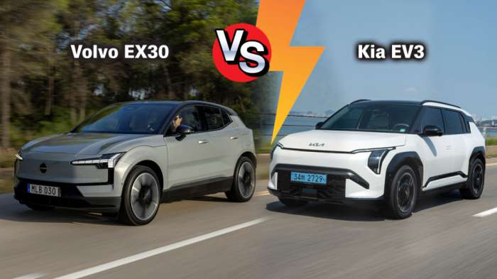 Ηλεκτρικά SUVάκια (με leasing): Το Kia EV3 απέναντι στο Volvo EX30 