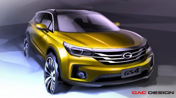 Το GAC GS4, το νέο κινέζικο compact SUV, θα φέρει turbo κινητήρες χωρητικότητας 1,3 και 1,5 λίτρων. Η αποκάλυψή του θα γίνει σε λίγες ημέρες στην έκθεση του Ντιτρόιτ.