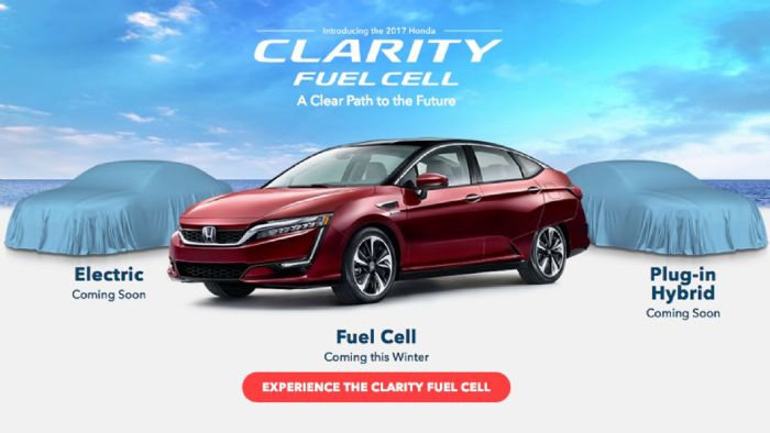 Το χειμώνα ξεκινούν οι πωλήσεις του Clarity Fuel Cell, ενώ προσεχώς θα υπάρξουν νέο υβριδικό μοντέλο, αλλά και ένα αμιγώς ηλεκτρικό. Στόχος της Honda είναι από το 2030 να πουλά 2 στα 3 υβριδικά και ηλεκτρικά μοντέλα.