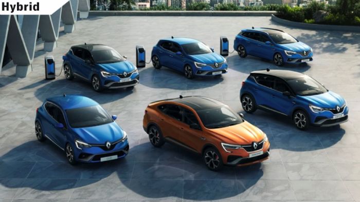 H υβριδική γκάμα της Renault επεκτείνεται με ήπια υβριδικές, υβριδικές και Plug-in υβριδικές εκδόσεις για το νέο Arkana, το καινούριο Captur και το ανανεωμένο Megane.