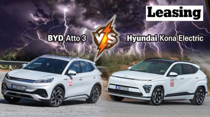 Ηλεκτρικά SUV με leasing: Hyundai Kona ή BYD Atto 3; 