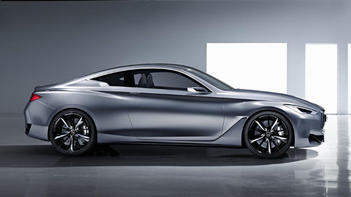 Το μήκος του Infiniti Q60 concept είναι 4.690 χλστ., το πλάτος 1.865 χλστ. και το ύψος 1.370 χλστ.