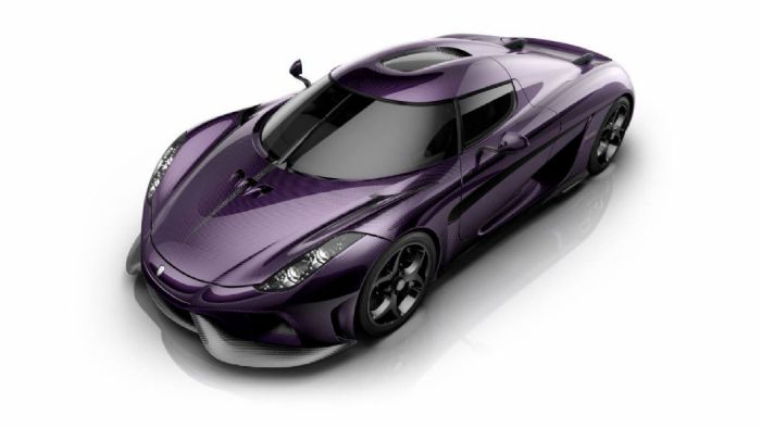 Η Koenigsegg «Lila Regera», που στα σουηδικά σημαίνει «Μωβ βασιλεία», είναι η πρόταση του ιδιοκτήτη της εταιρείας για να αποτίσει φόρο τιμής στον Prince.